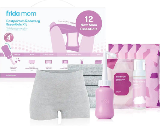 Frida 12pc Postpartum Essentials Kit, Hospital Bag Basics for New Mom