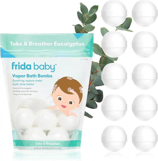 Frida Baby Natural Vapor Bath Bombs for Toddlers & Kids, Oil Bombs, 10ct