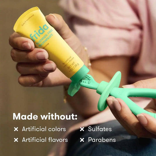 Frida Fluoride-Free Toothpaste for Babies + Toddlers, Banana, 1 oz