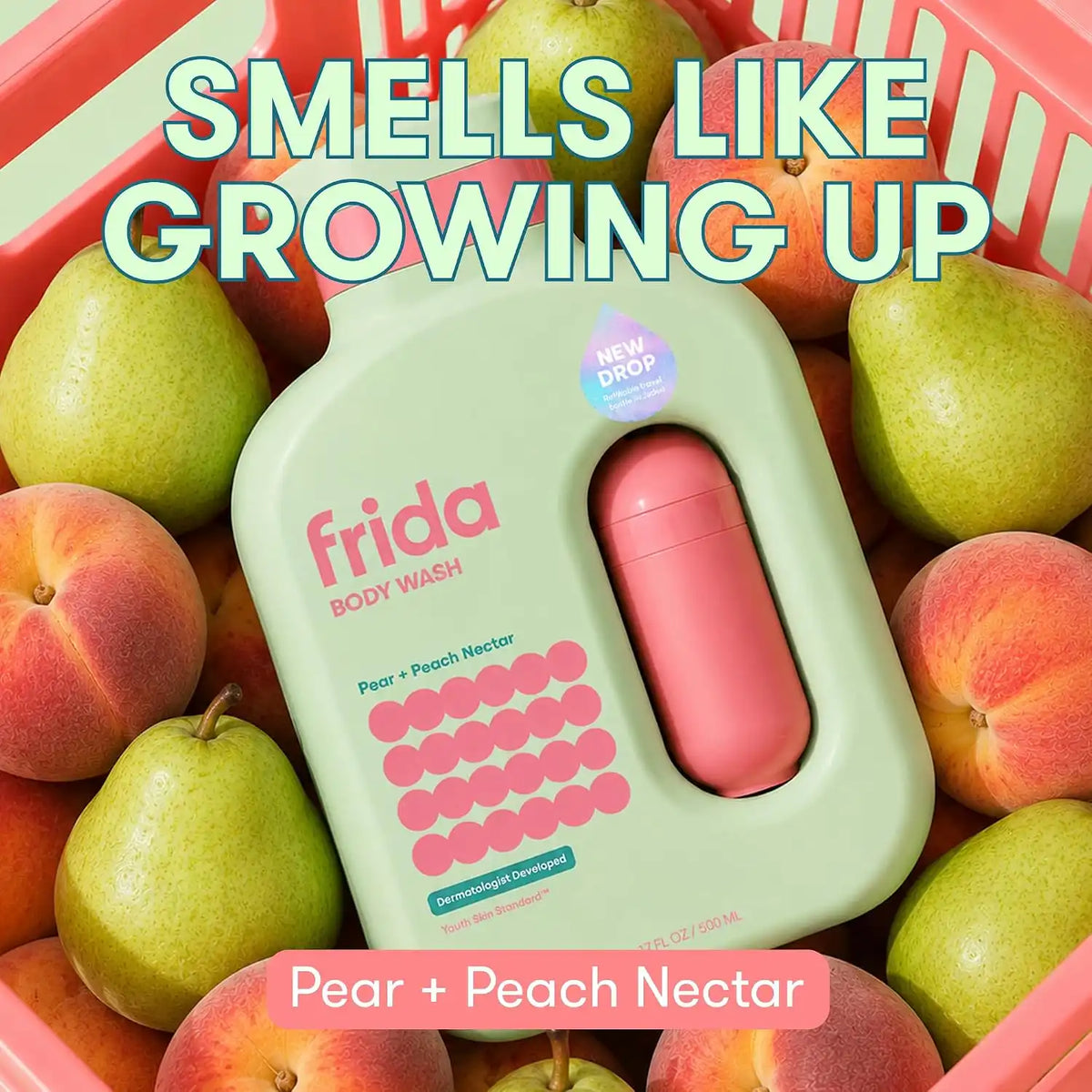 Frida for Kids Body Wash for Kids, Sensitive Skin Body Wash, 17 oz