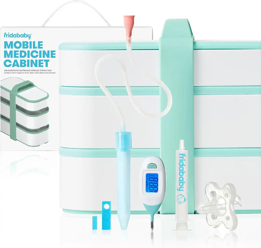 Frida Mobile Medicine Cabinet Travel Kit, Baby Gift Set with Case