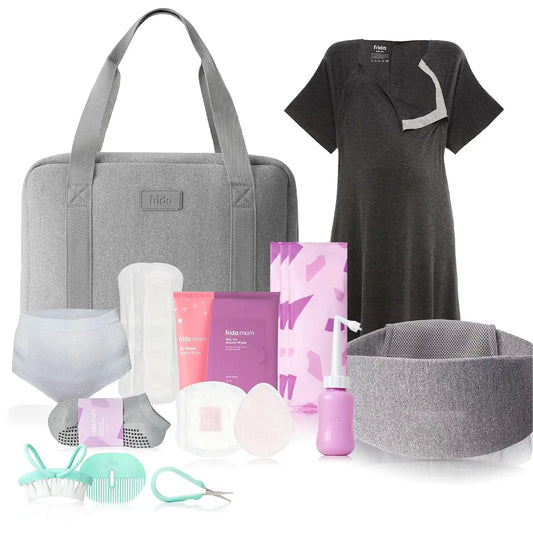 Frida 30pc Pre-Packed Hospital & Baby Essential Travel Bag, Newborn Kit