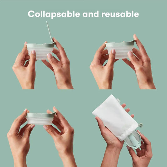 Frida No-Mess Pee Cup, Reusable Urine Cup, Pregnancy Tests w/ Bag