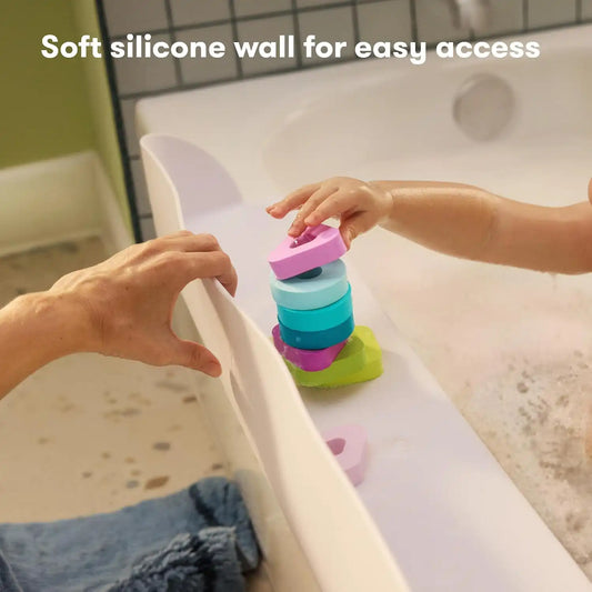 Frida Splash Bathtub Shelf, No-Mess Water Barrier, Space to Play