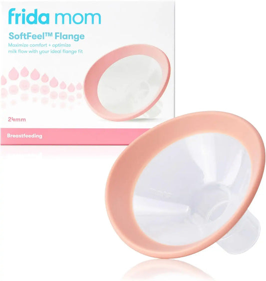 Frida Mom 2-in-1 Manual + Silicone Suction Breast Pump, Comfort Fit, 24mm