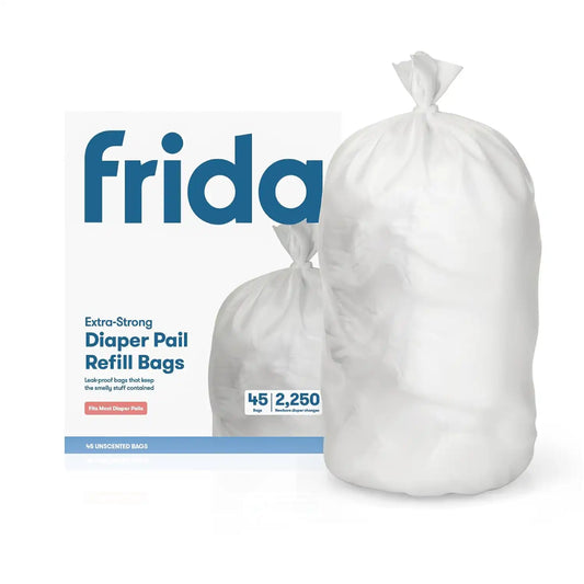 Frida Extra-Strong Diaper Pail Refill Bags, 45 Unscented Bags