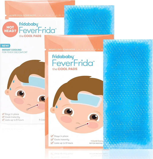 Frida Baby Cool Pads for Kids Fever discomfort by fridababy, 5 Count (Pack of 2)
