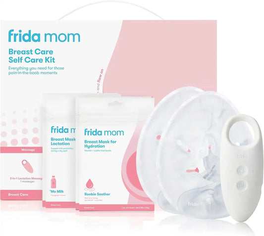 Frida Mom 9pc Breastfeeding Essentials Kit, Milk Flow, Postpartum Gift Set