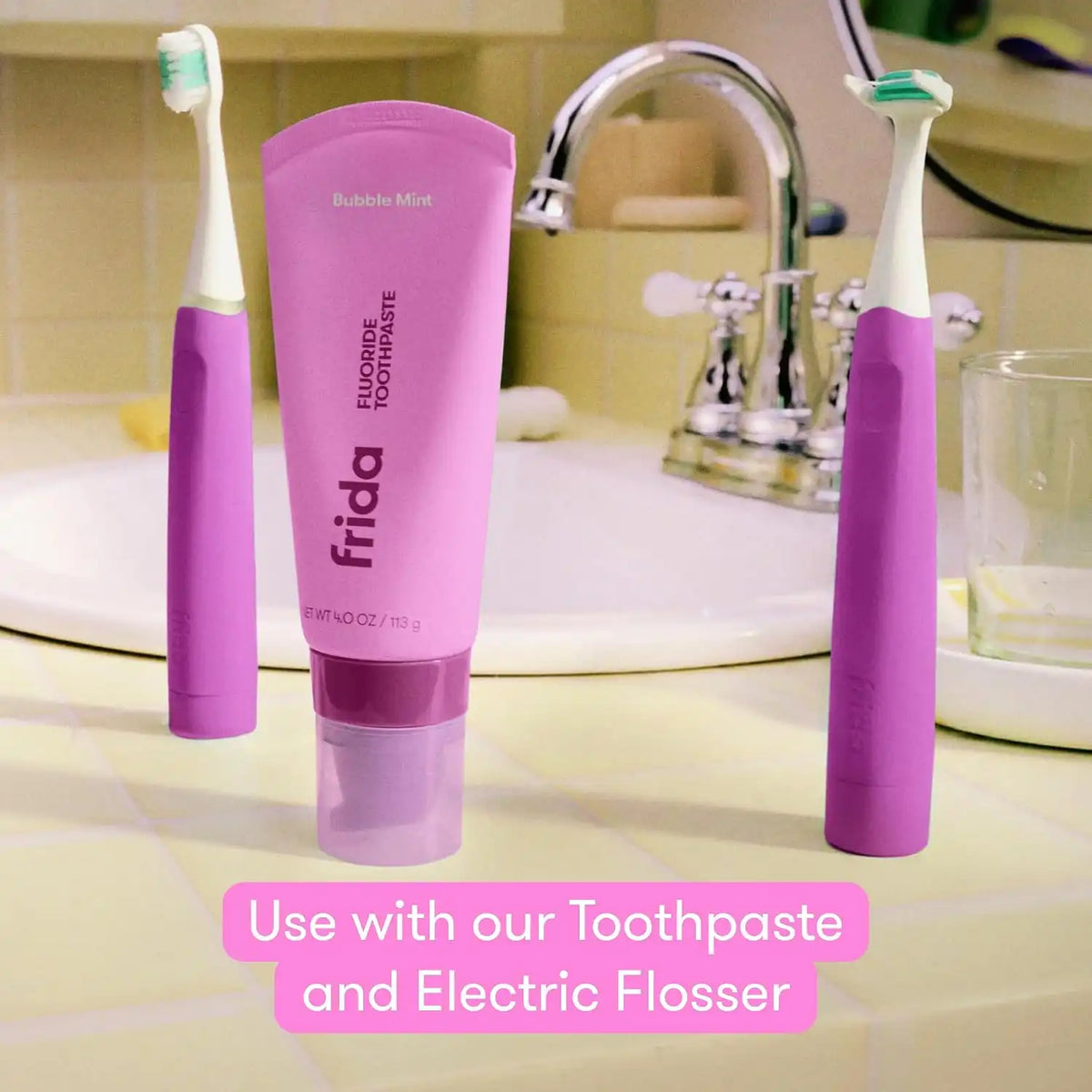 Frida for Kids Electric Toothbrush Heads, Kids Brush Refills, 3 Ct