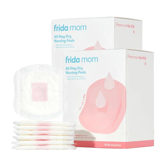 Frida Mom Nursing Pads, Disposable Nursing Pads with Ultra Absorbency, and Soft Texture, Breastfeeding Essentials, 60ct (Pack of 2)