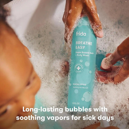 Frida Eucalyptus Vapor Bubble Bath + Body Wash, Safe for Skin, 10oz