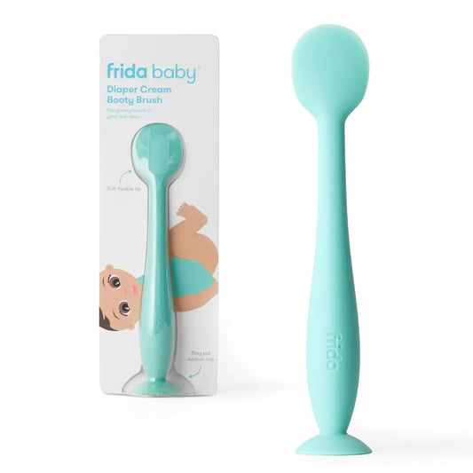 Frida Baby Diaper Cream Spatula, Silicone Butt Spatula, Suction-cup, Teal