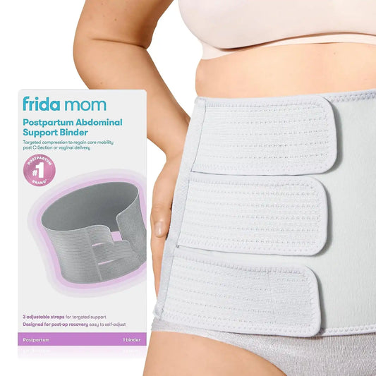 Frida Mom Belly Binder for Natural & C-Section Postpartum Recovery, 9" High