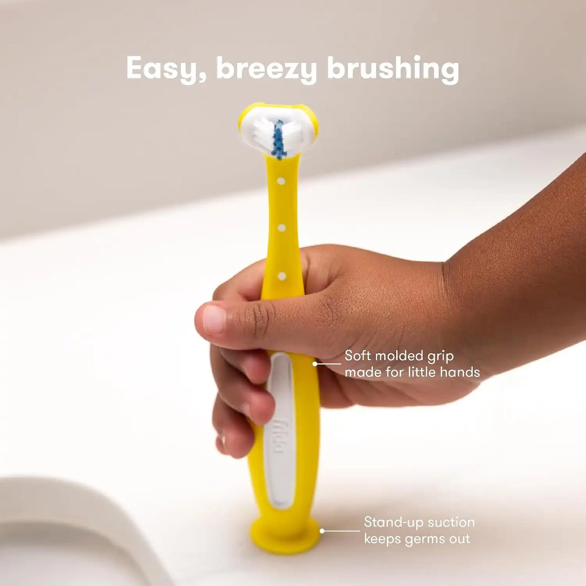 Frida Baby Triple-Angle Toothhugger Toddler Toothbrush, 2 Years and Up, 2pk