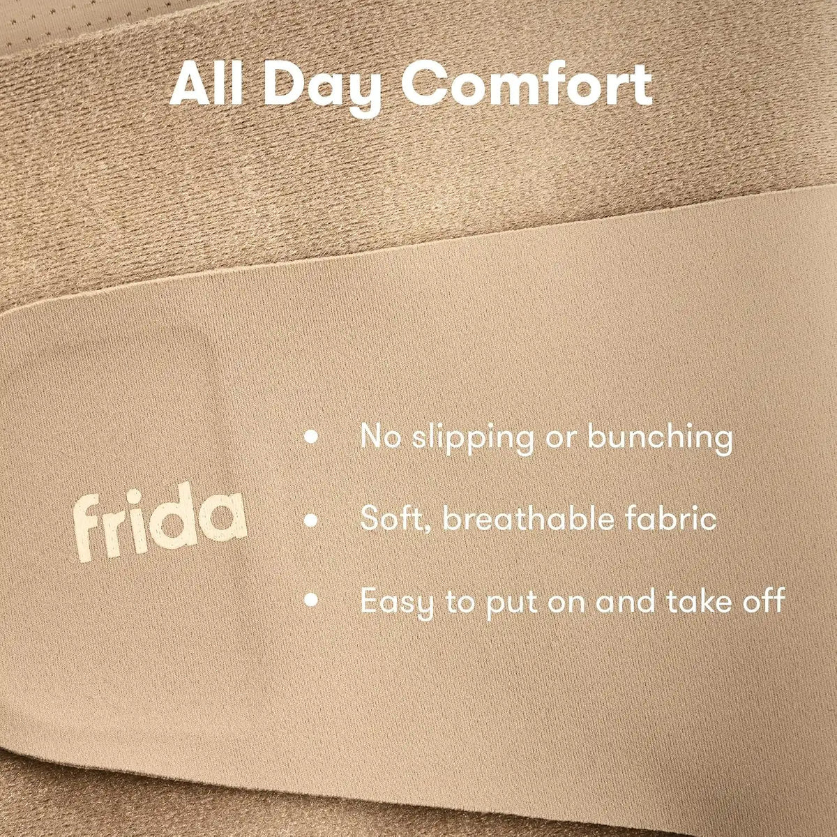 Frida Dual Support Pregnancy Belly Band, L/XL, Maternity Band, Clay