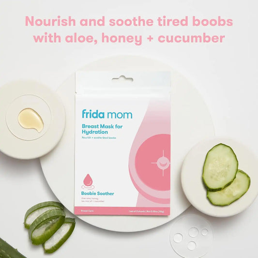 Frida Mom Hydration Packets for Breasts, Aloe, Honey & More, 2 Sheet Masks