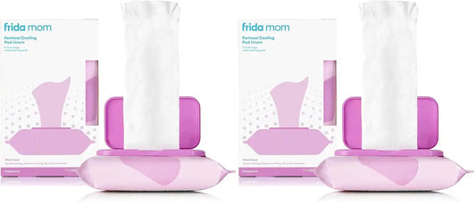Frida Mom Witch Hazel Perineal Cooling Pad Liners for Postpartum Care, Hospital Bag Essentials for Pain Relief After Birth, Full-Length Medicated Cooling Pad Liners (24ct) (Pack of 2)