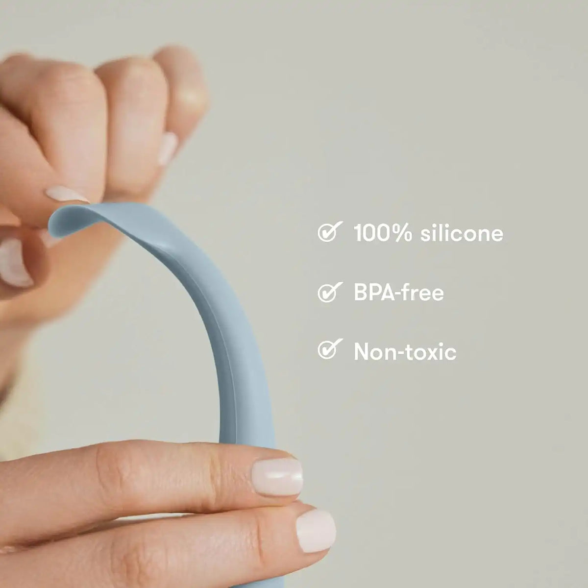 Frida Baby Diaper Cream Spatula, 100%Silicone Butt Spatula, BPA- Free, Blue