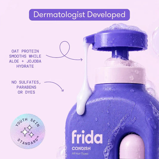 Frida for Kids All Hair Conditioner for Kids, Hydrating Hair Care, 17 oz