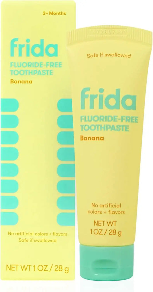 Frida Fluoride-Free Toothpaste for Babies + Toddlers, Banana, 1 oz