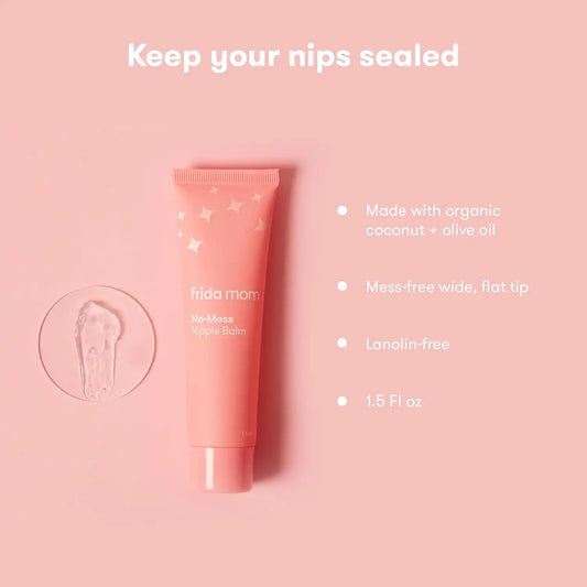 Frida Nipple Cream, No-Mess Balm, Gentle for Baby & Mom, 1.5 fl oz