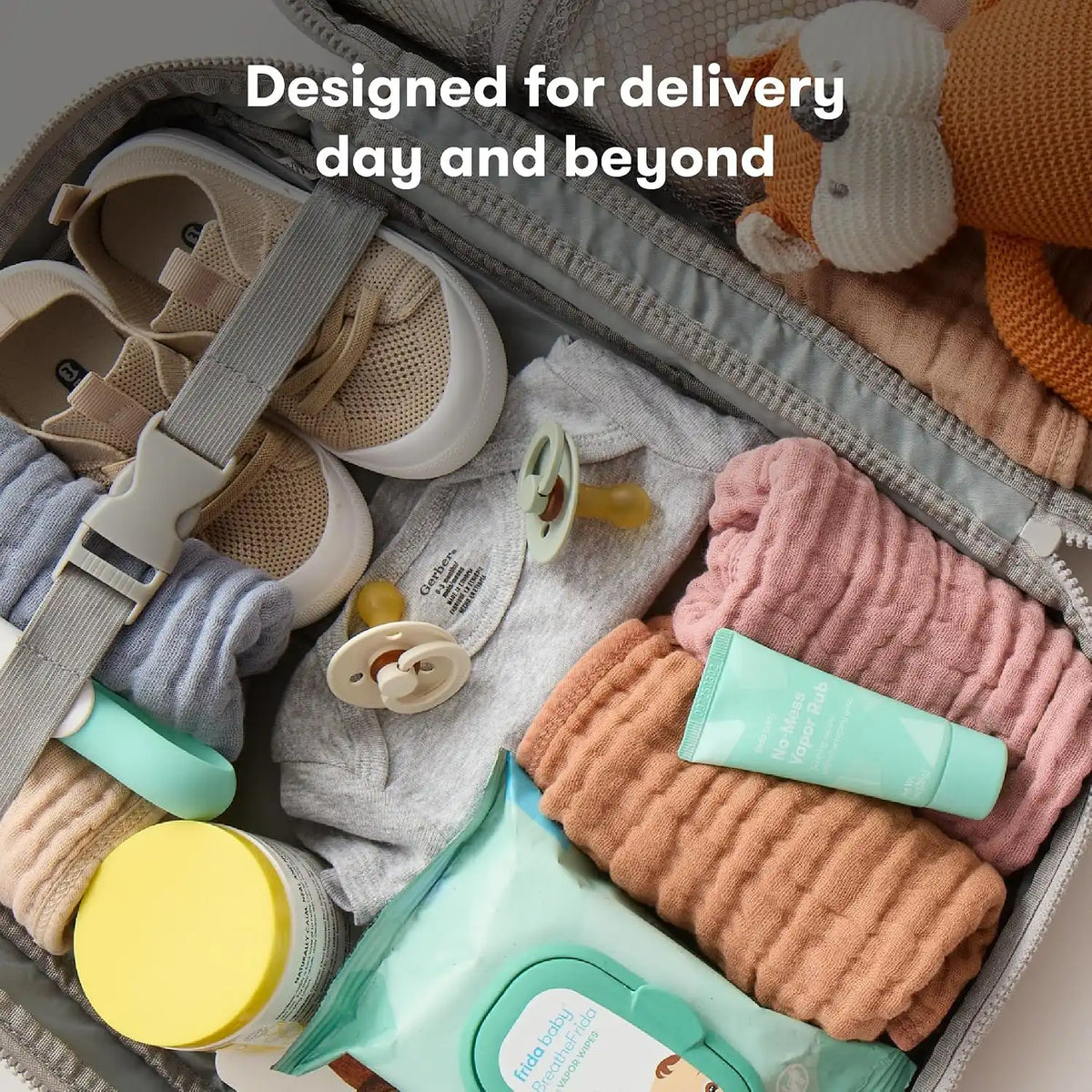 Frida 30pc Pre-Packed Hospital & Baby Essential Travel Bag, Newborn Kit