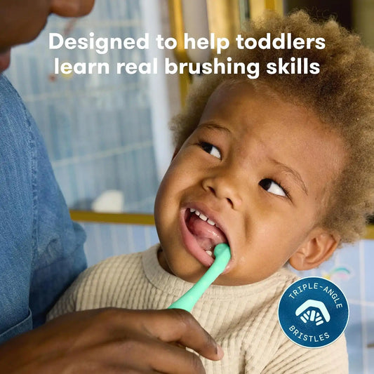 Frida Triple-Angle Toothhugger Toddler Toothbrush, 2 Years and Up