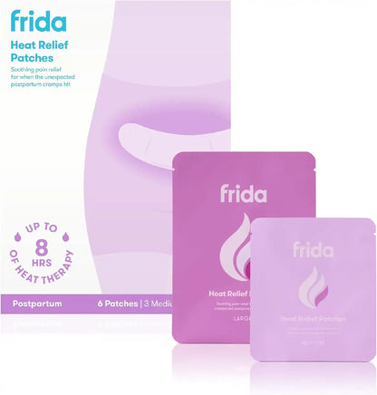 Frida Mom Uterine Recovery Patches, Heating Pad for New Moms, Heat Relief, Small, Medium (Pack of 12)