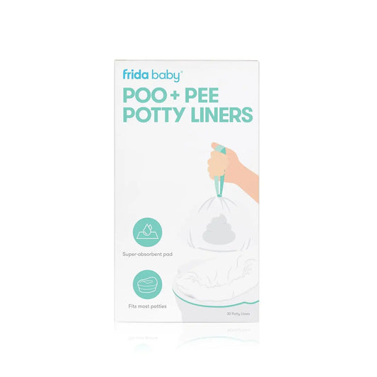 Frida Poo + Pee Potty Liners, Leak-Proof, Easy Cleanup, 30 Count