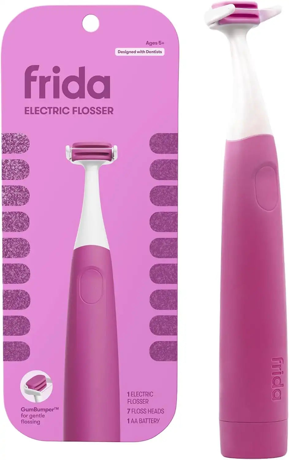 Frida for Kids Electric Flosser for Kids, Dentist Designed, 1 Ct
