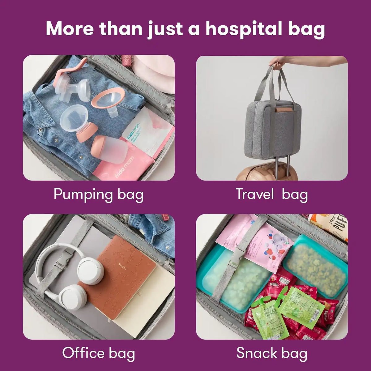 Frida 30pc Pre-Packed Hospital & Diaper Bag Essentials Kit, Gift Set