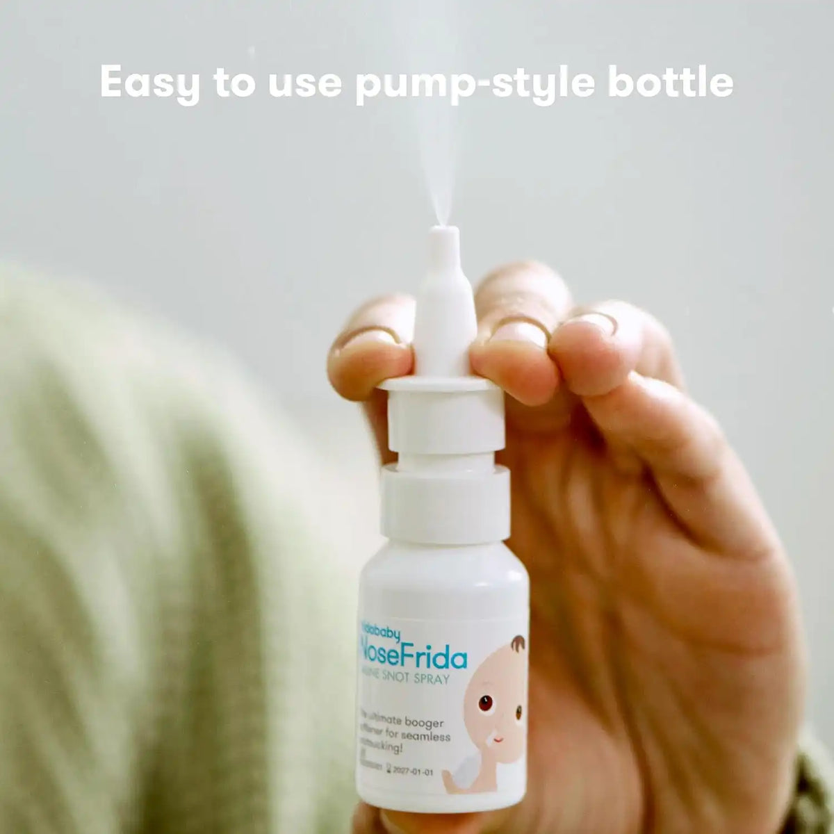 Frida NoseFrida Saline Mist Spray, Nasal Decongestant, 0.68 fl oz