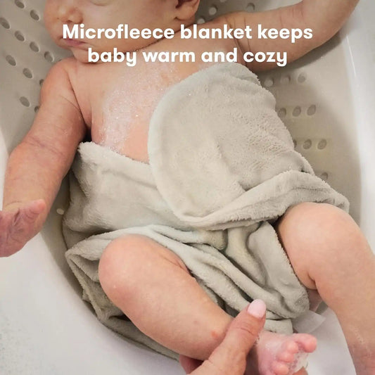 Frida Wrap + Warm Newborn Baby Bather, Microfleece Blanket, 0-6 Months