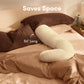Frida Mom Compact Support 4-in-1 Cooling Pregnancy Pillow, Full Body, Ivory