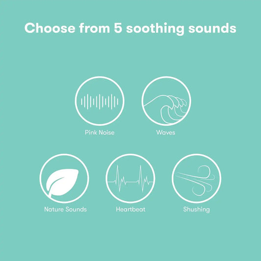 Frida 2-in-1 Portable Sound Machine for Baby + Nightlight, White Noise