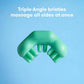 Frida Training Toothbrush for Babies, Soft Silicone, Kid-Safe, Mint Teal