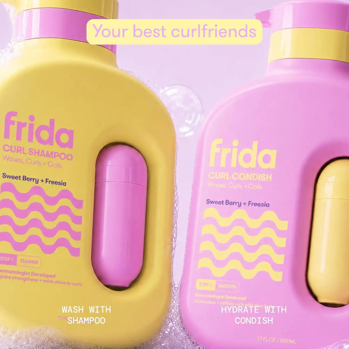 Frida for Kids Curl Conditioner for Kids, Curly Hair Care, 17 oz