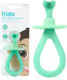 Frida Training Toothbrush for Babies, Soft Silicone, Kid-Safe, Mint Teal