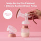Frida Mom 2-in-1 Manual + Silicone Suction Breast Pump, Comfort Fit, 24mm