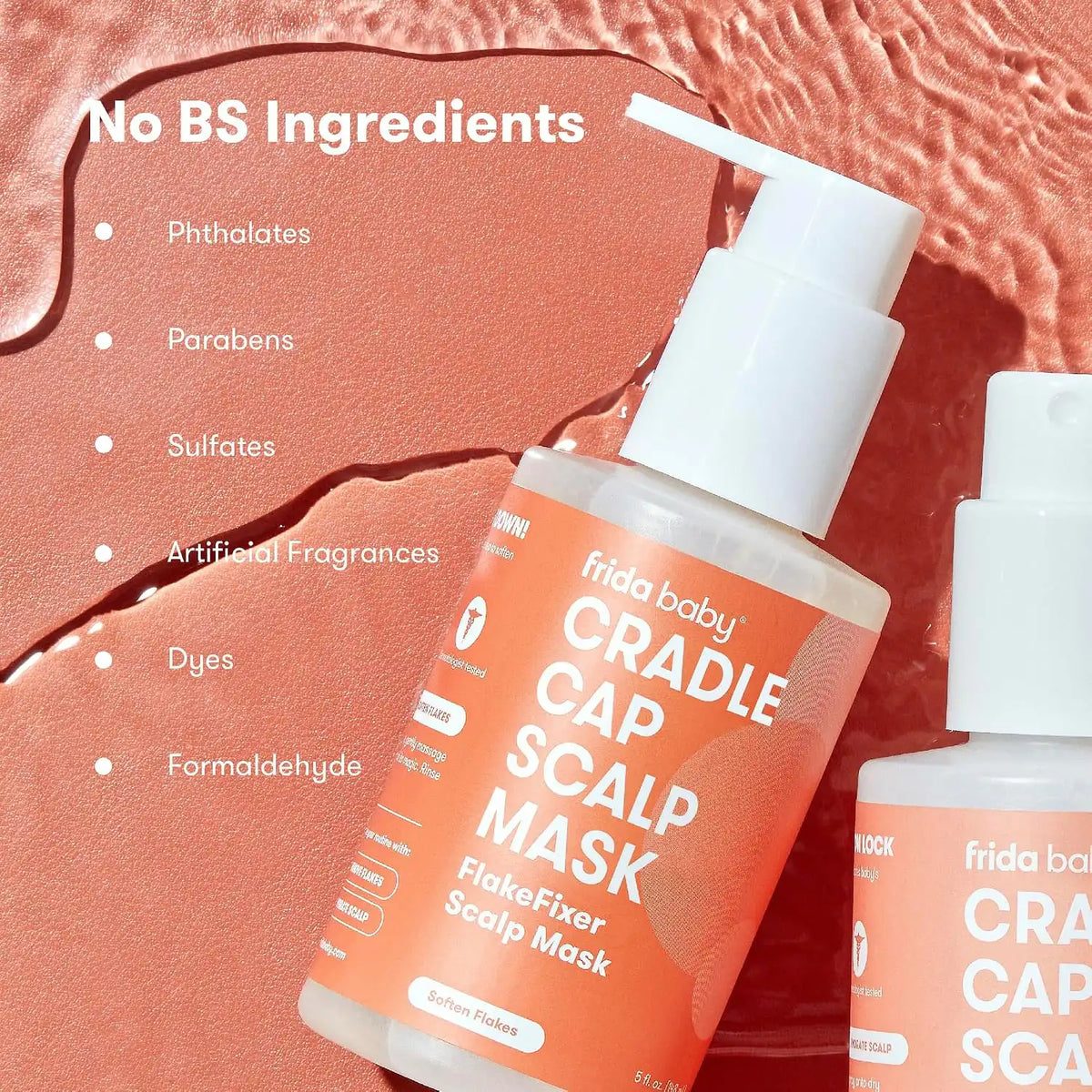 Frida Baby Cradle Cap Treatment Kit, Shampoo + Flake Fixer Scalp Spray