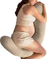 Frida Mom Compact Support 4-in-1 Cooling Pregnancy Pillow, Space-Saving