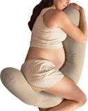 Frida Mom Compact Support 4-in-1 Cooling Pregnancy Pillow, Space-Saving