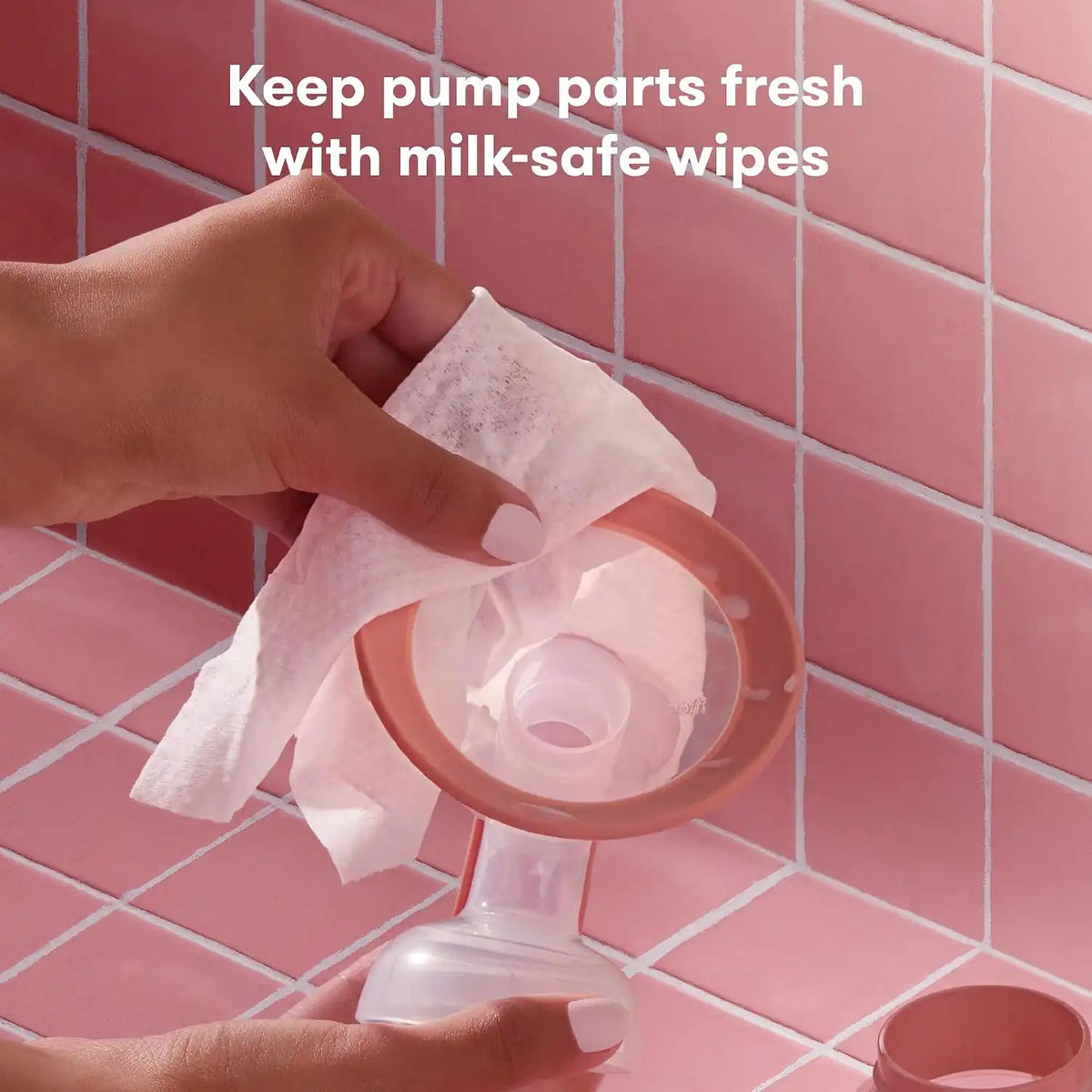 Frida Breast Pump Wipes, Multi-Surface Cleaner, Travel Essentials, 40ct