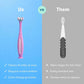 Frida Triple-Angle Toothhugger Toddler Toothbrush, 2 Years and Up