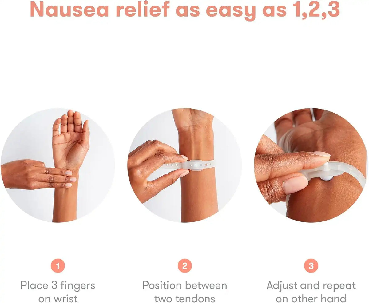 Frida Mom Nausea Bands for Morning Sickness Relief, 24/7 Support & Therapy