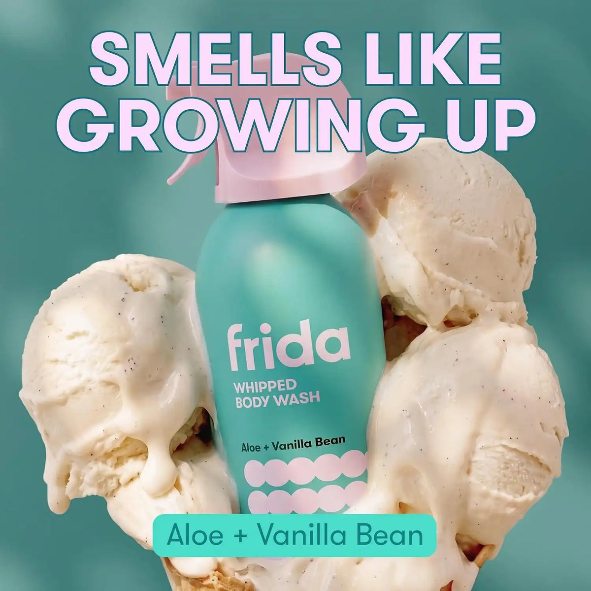 Frida for Kids Whipped Body Wash for Kids, Foaming Wash, 7 oz