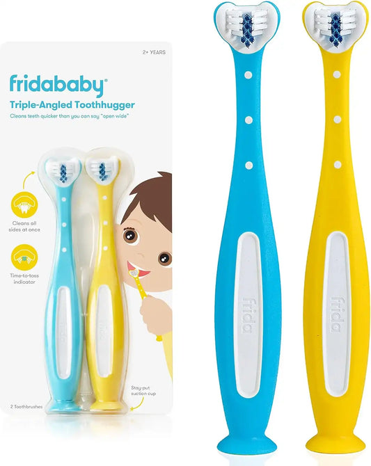 Frida Triple-Angle Toothhugger Toddler Toothbrush, 2 Years and Up
