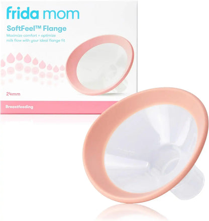 Frida Mom 2-in-1 Manual + Silicone Suction Breast Pump, Comfort Fit, 24mm