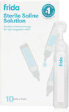 Frida Saline Ampules for Therapy, Safe for All Ages, 10 Single-Use Vials