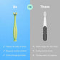 Frida Triple-Angle Toothhugger Toddler Toothbrush, 2 Years and Up